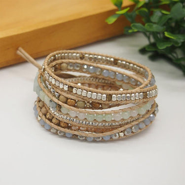 Pure Vibe Amazonite Beaded Wrap Bracelet-Your Soul Place